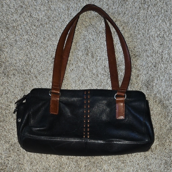 Fossil Handbags - Black Fossil Hand Bag Medium Purse Ladies Bag Shoudler Bag Purse